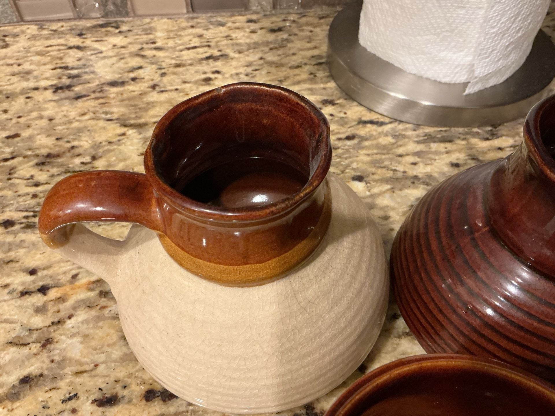 Vintage Stoneware Pottery Wheat Pattern Set 3