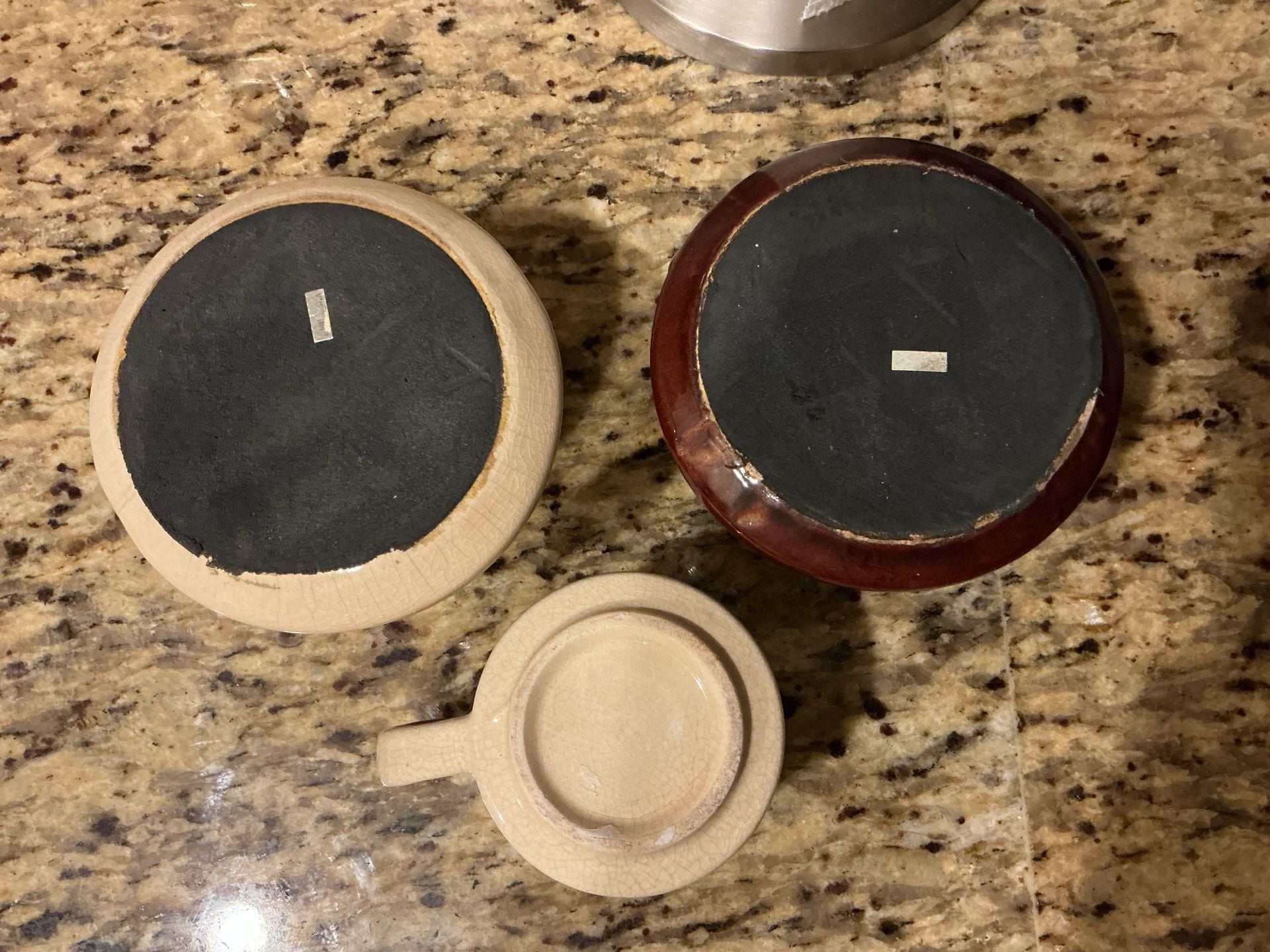 Vintage Stoneware Pottery Wheat Pattern Set 6