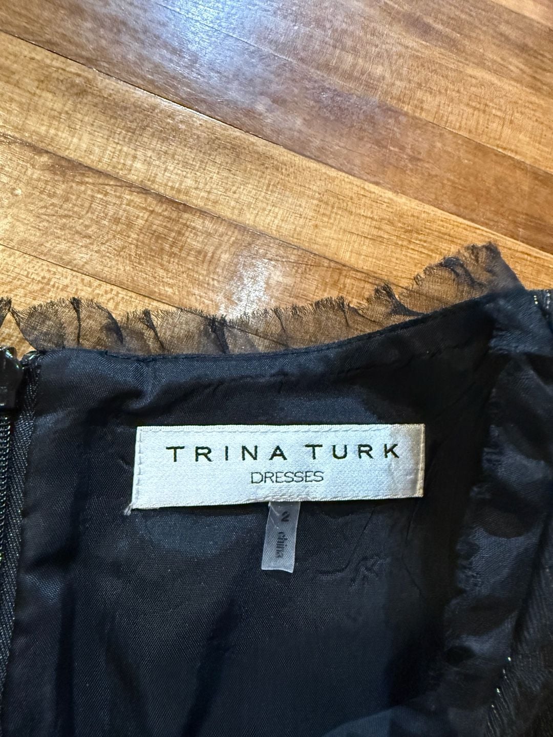 Trina Turk Dresses Size 2 Black Jacquard Fit And Flare Dress (q1) 4