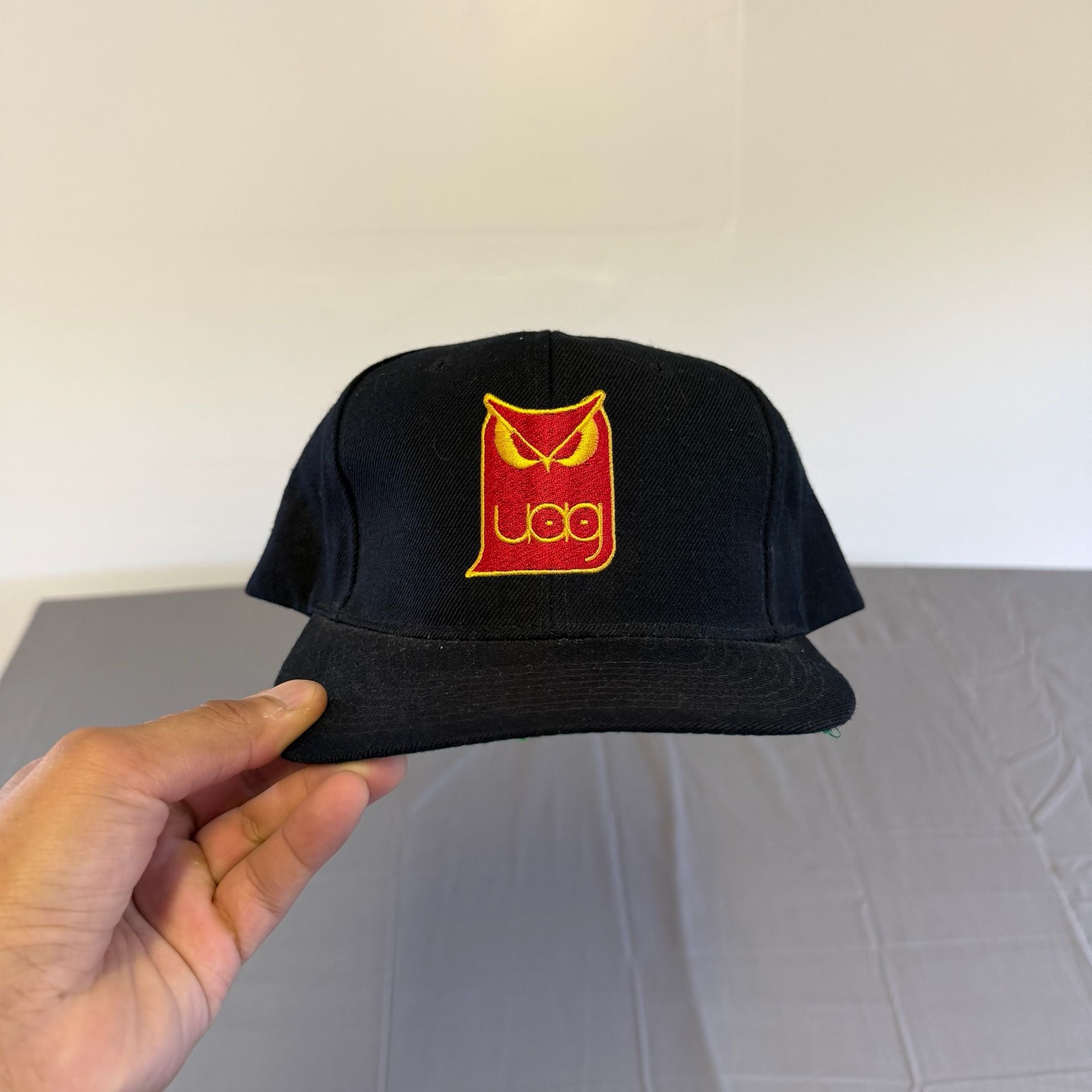 Vintage Tecos football team Logo Snapback Hat One Size Black Green Undervisor 2