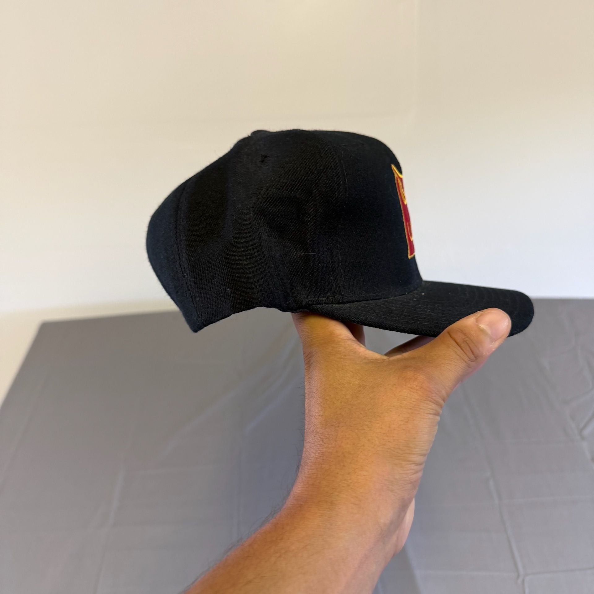 Vintage Tecos football team Logo Snapback Hat One Size Black Green Undervisor 3