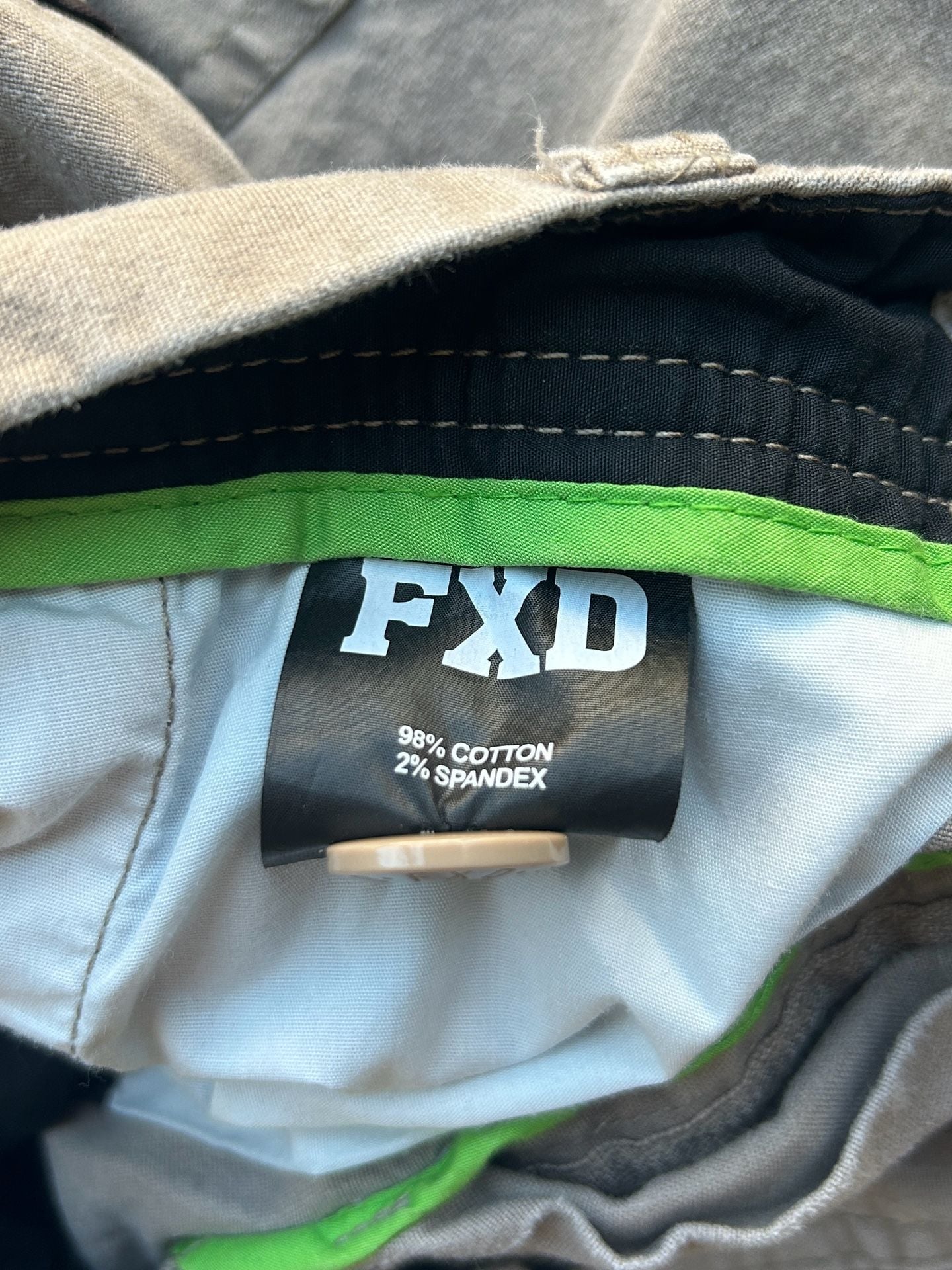 Fxd WP3 Work Pants 32W x 30L Khaki Stretch Cargo 14
