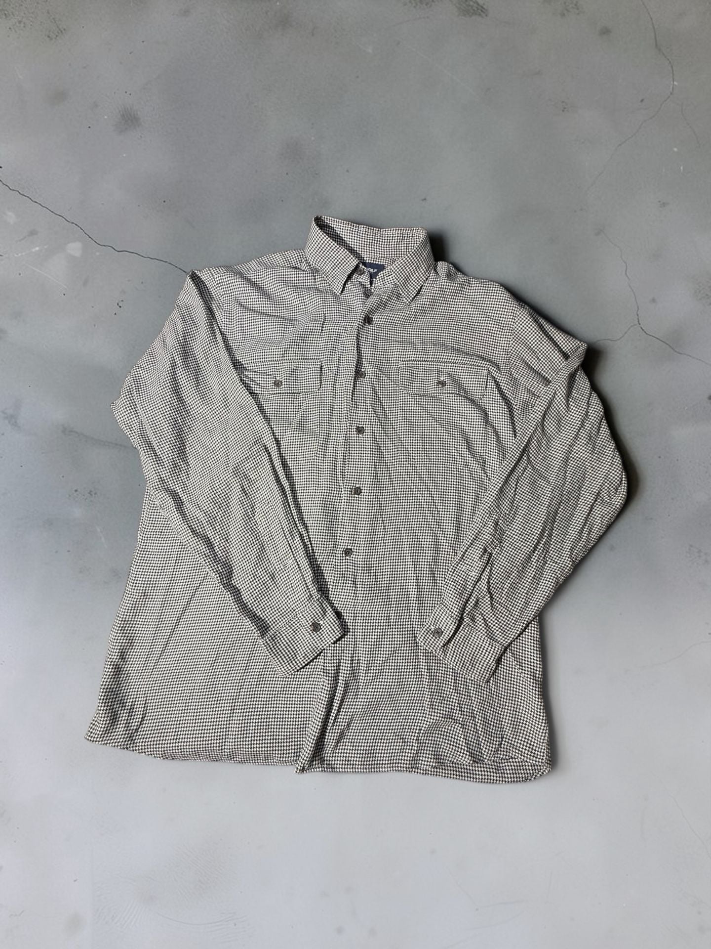 Polo Golf Ralph Lauren Benford Size M Houndstooth Long Sleeve Shirt 2