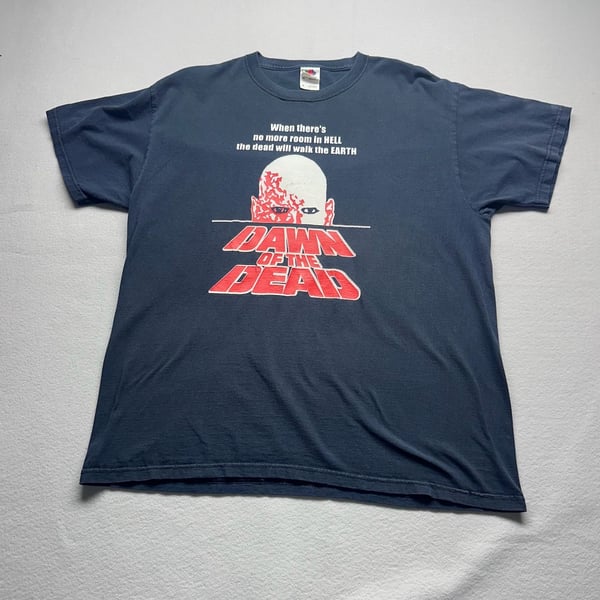 Vintage Movie Promo Men’s Dawn Of The Dead T-Shirt Size XL Black Cotton