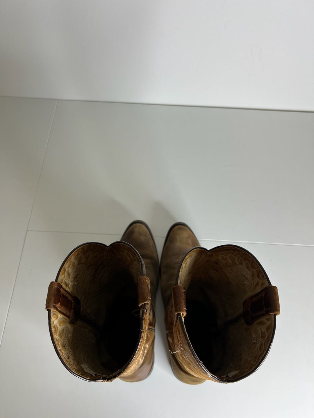 Botas Jaca Western Cowboy Boots Tan Leather 8