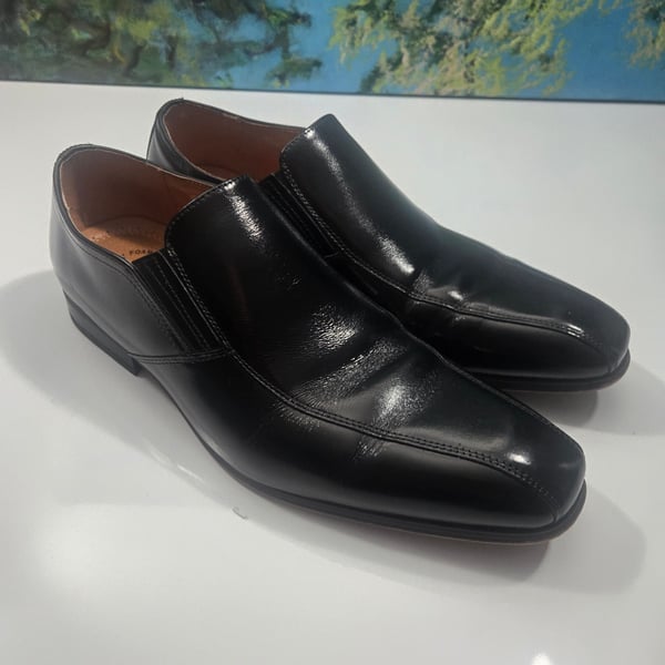 Florsheim Postino Bike Toe Slip On Dress Shoes Black