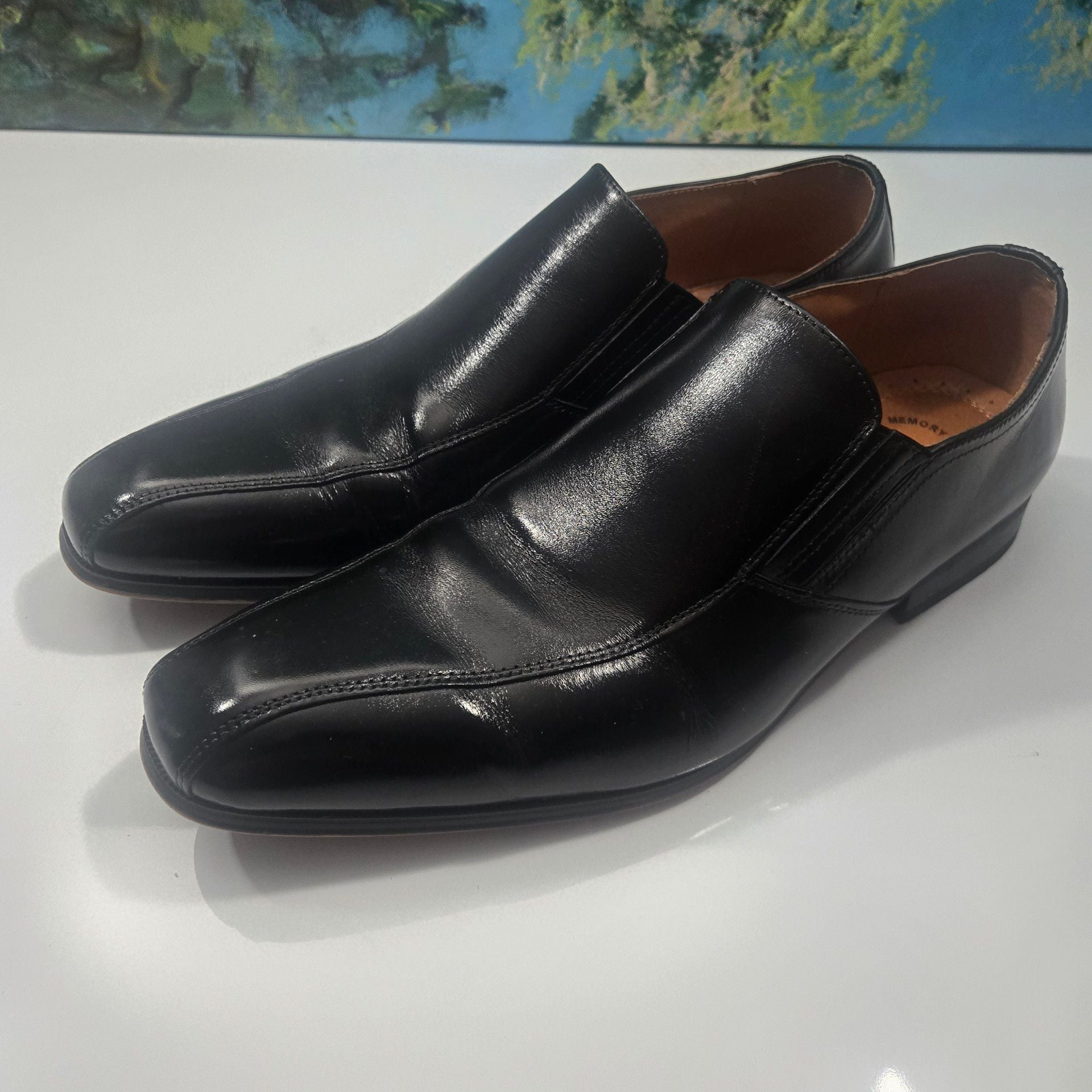 Florsheim Postino Bike Toe Slip On Dress Shoes Black 3