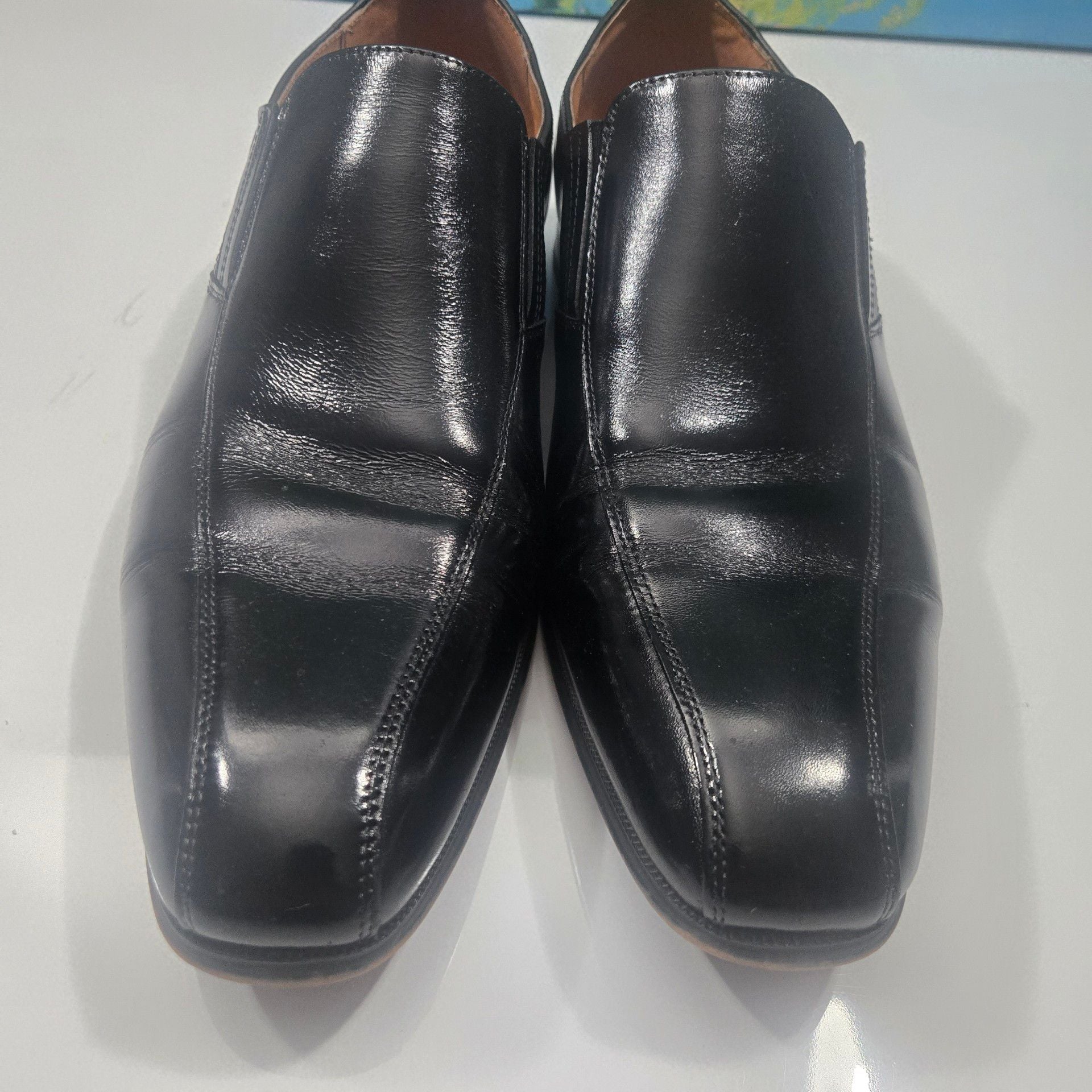 Florsheim Postino Bike Toe Slip On Dress Shoes Black 4