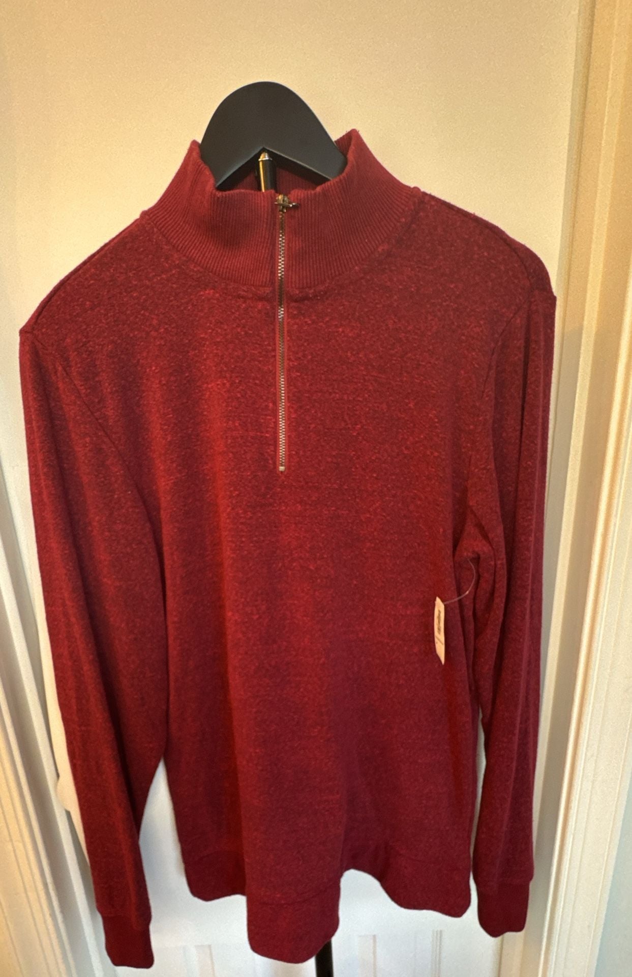 Old Navy Full Zip Sweater Size M Red Marbled 3
