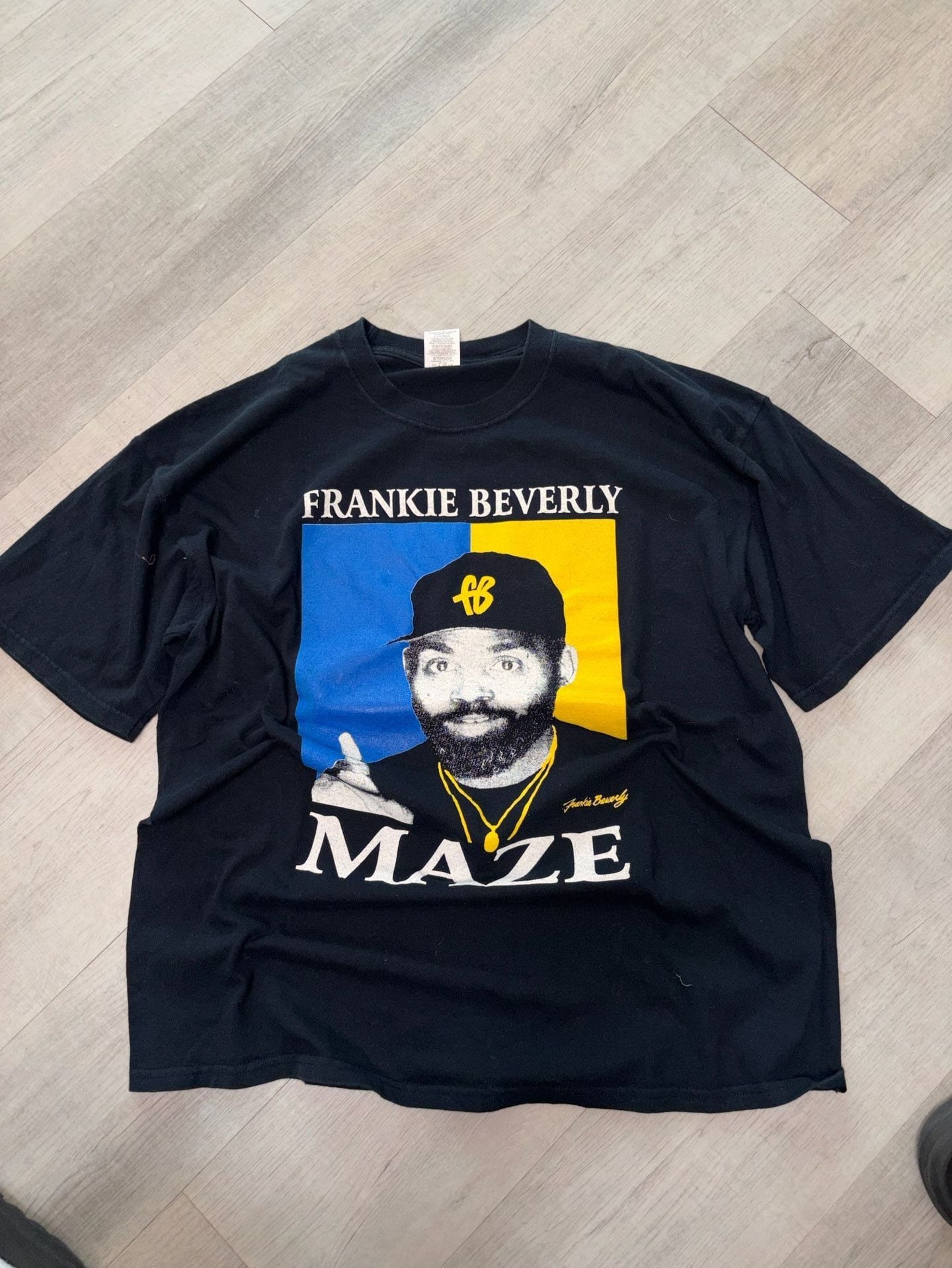 Frankie Beverly and Maze Band T-Shirt Black Graphic 2