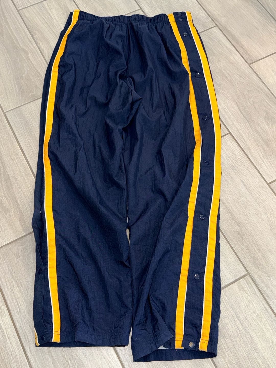 Champion Navy Midshipmen Tear Away Warm Up Pants Blue Yellow Item 504 4