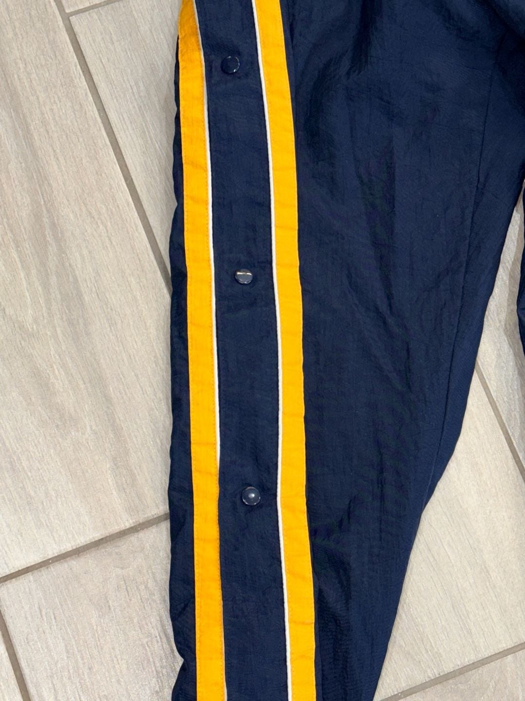 Champion Navy Midshipmen Tear Away Warm Up Pants Blue Yellow Item 504 7