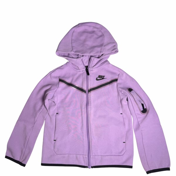Nike Tech Fleece Full-Zip Hoodie Size 4-5 YRS Purple