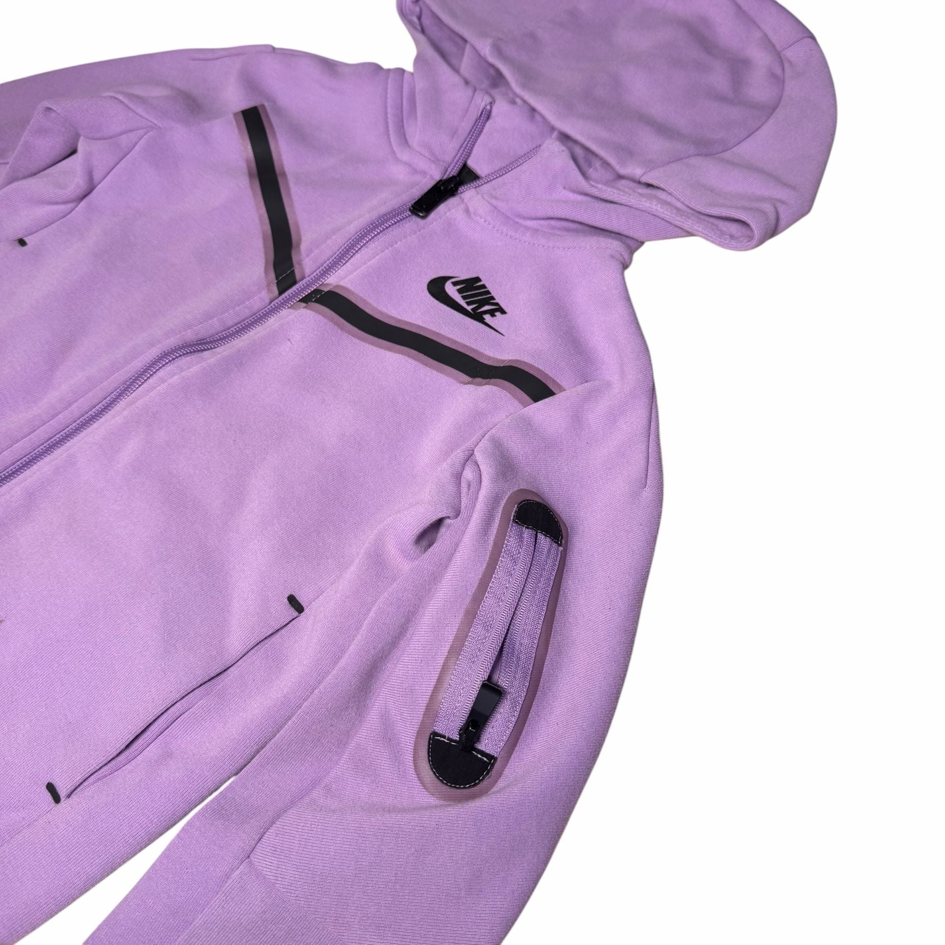 Nike Tech Fleece Full-Zip Hoodie Size 4-5 YRS Purple 4