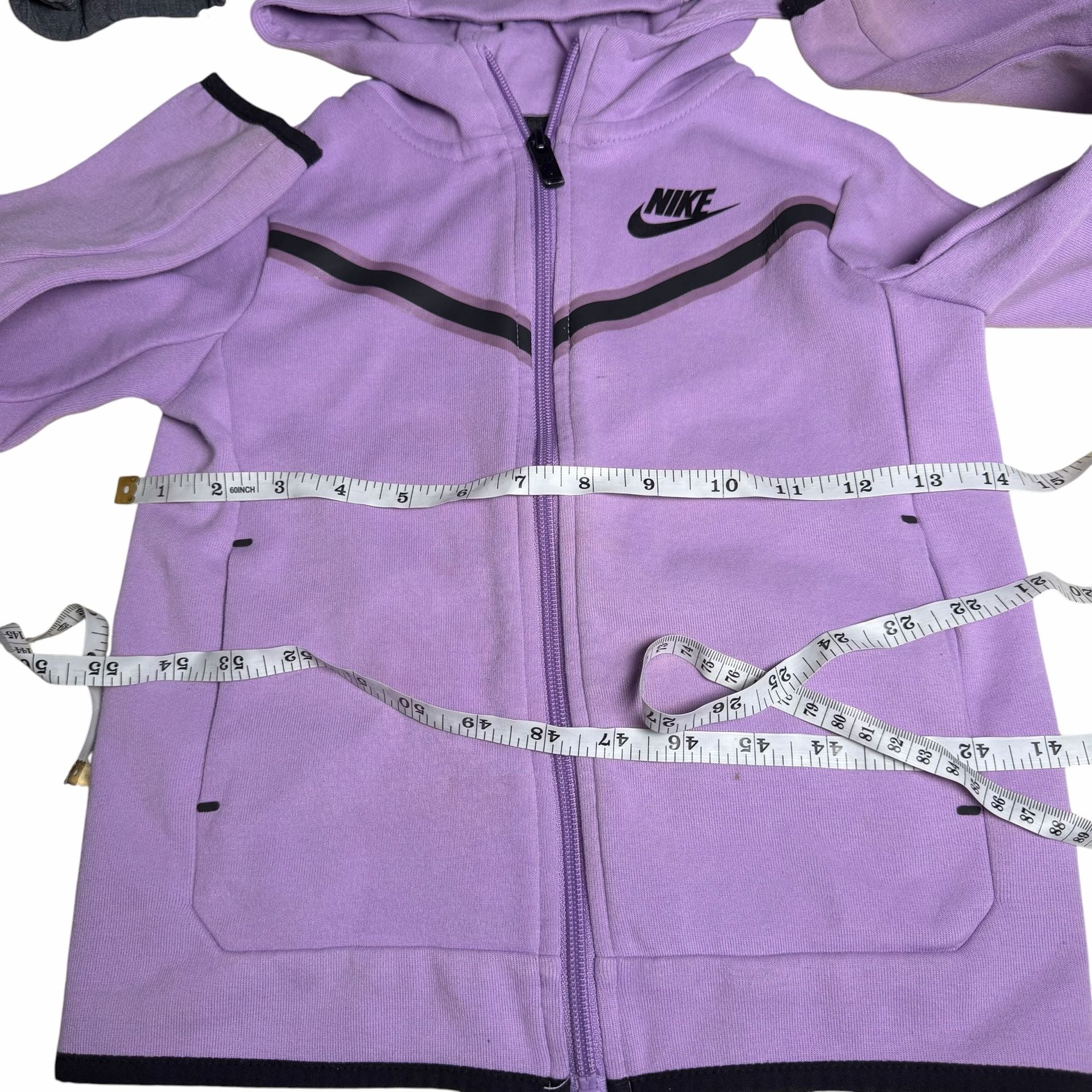 Nike Tech Fleece Full-Zip Hoodie Size 4-5 YRS Purple 6