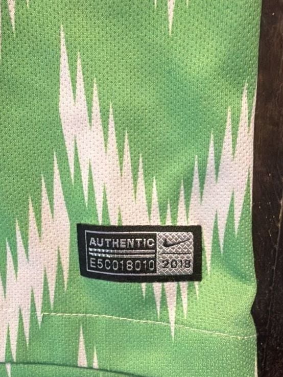 Nike Nigeria 2018 Home Soccer Jersey Medium Green White 5