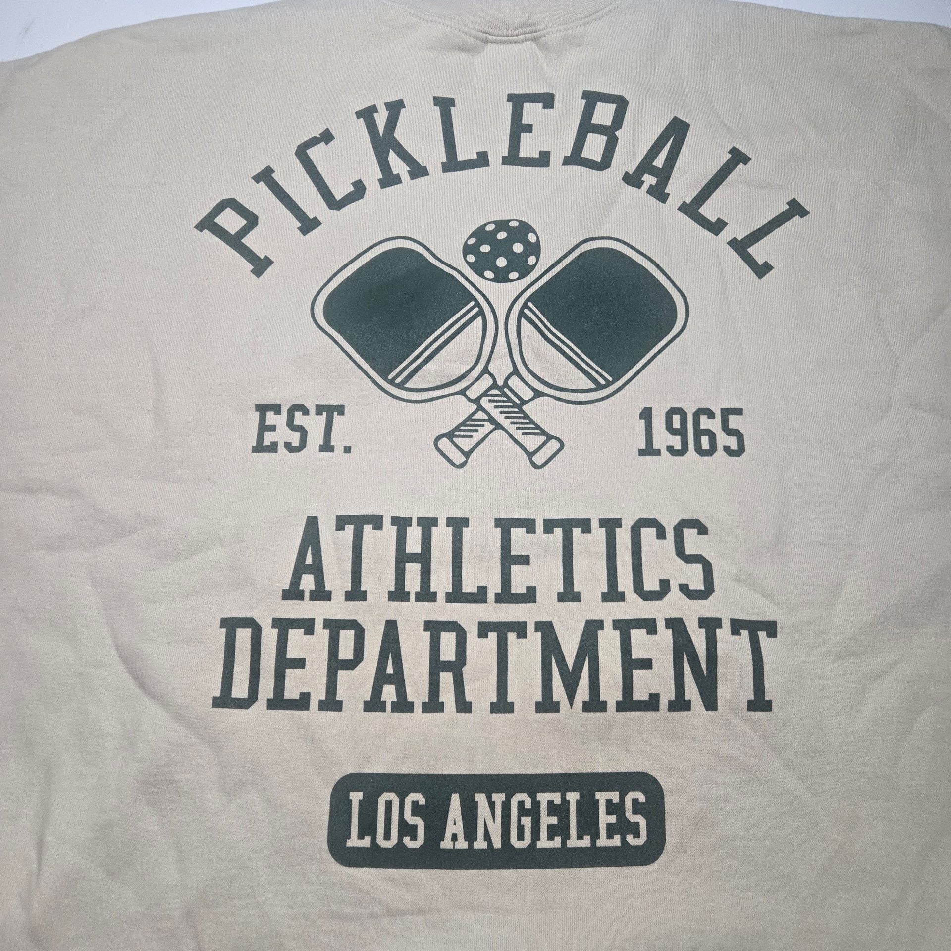 Strange Dazee Pickleball Sweatshirt Size XL Cream Athletics Dept 8