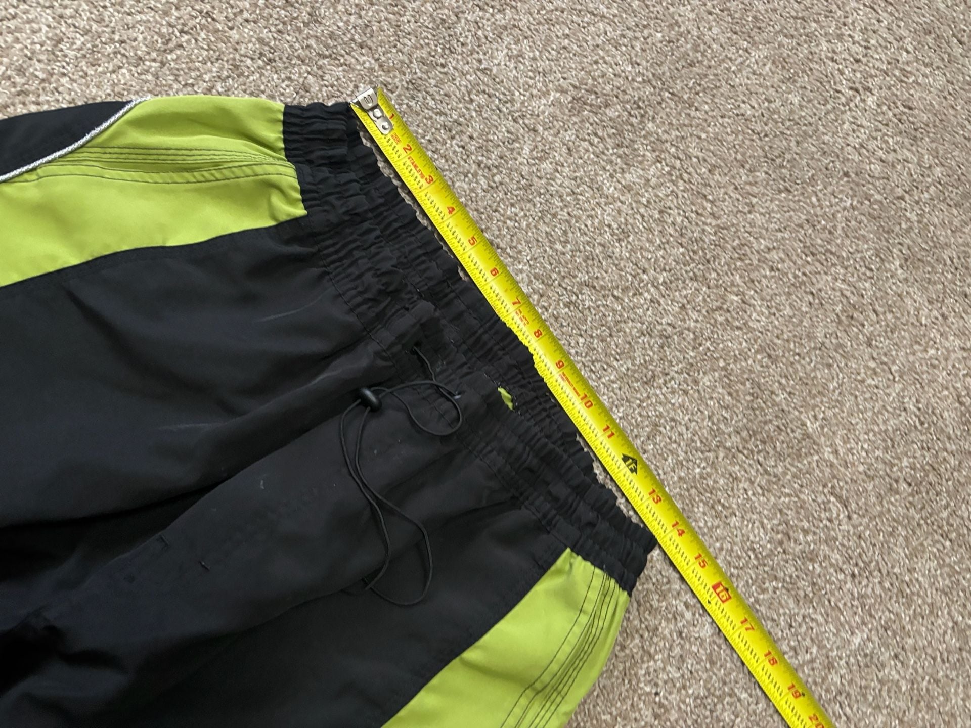 Early 2000s Board Gud Mauss Board Shorts Size L Black Green Surf & Street 6