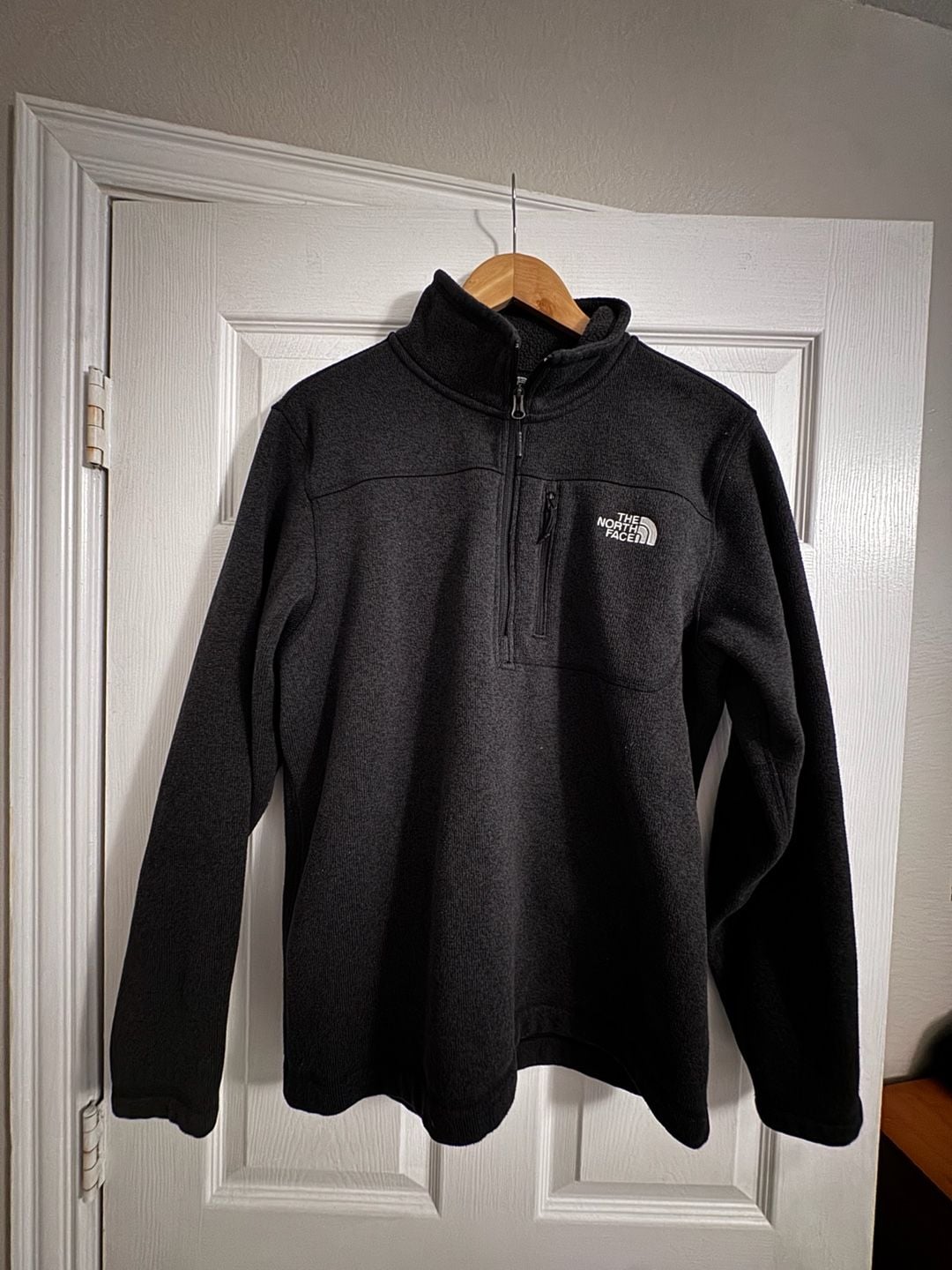 The North Face Gordon Lyons Half Zip Fleece Pullover Black Heather 2