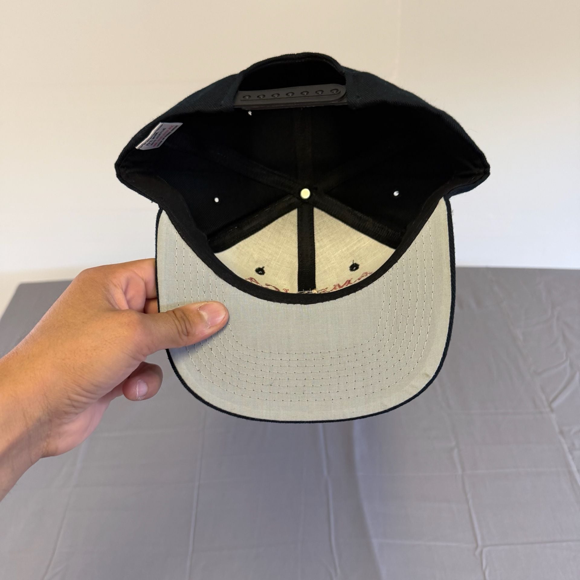 Vintage Club America Soccer Mascot Embroidered Snapback Hat Navy Blue 6