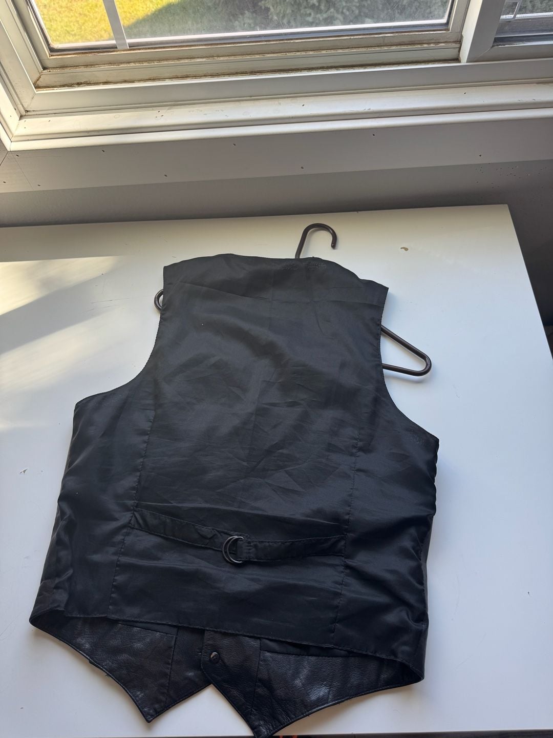 Wilsons Leather Vest Size M Black 4