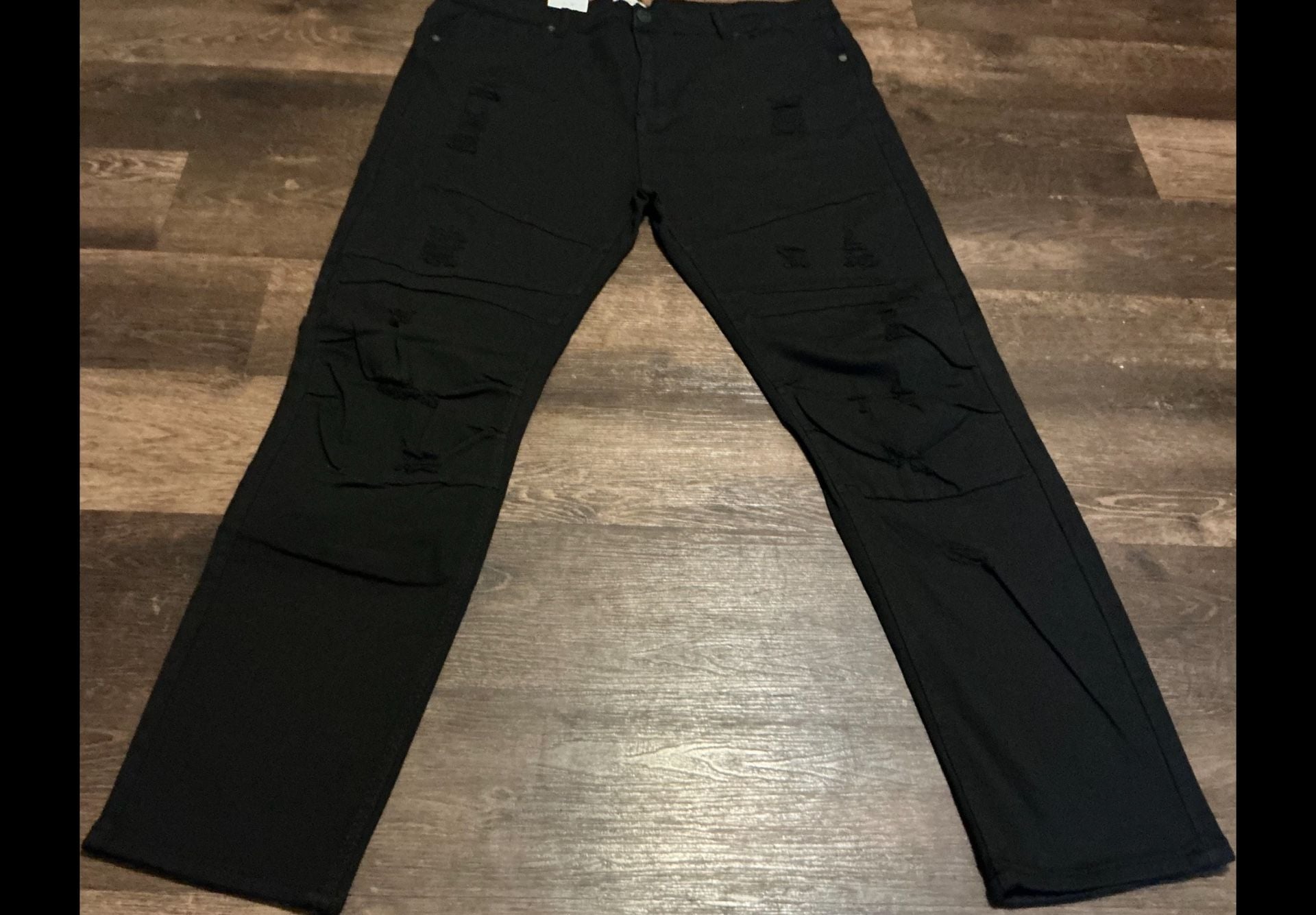 Blind Trust Distressed Slim Fit Black Jeans 3