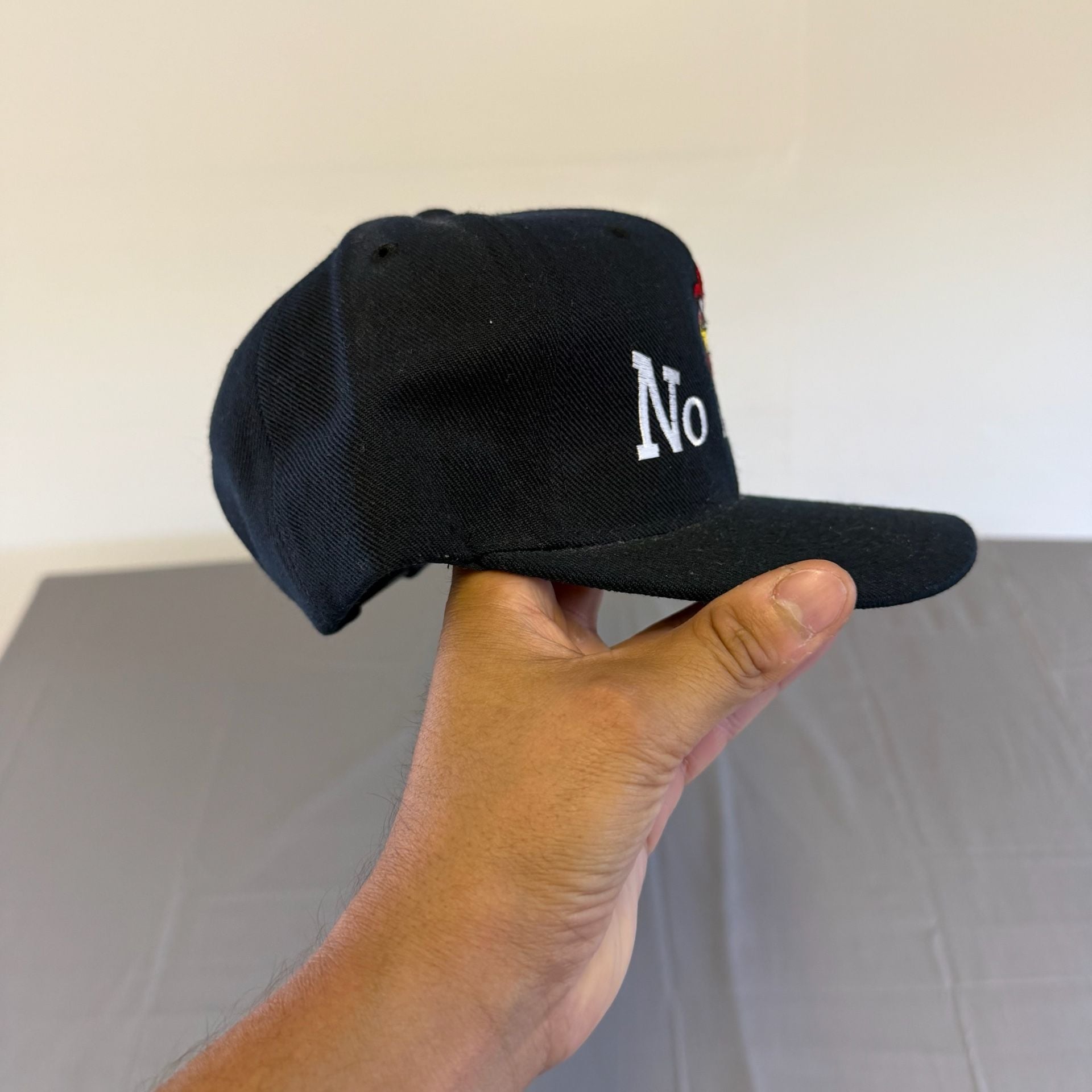 No Miedo Snapback Hat Black Rooster Embroidered Mascot Cap 3