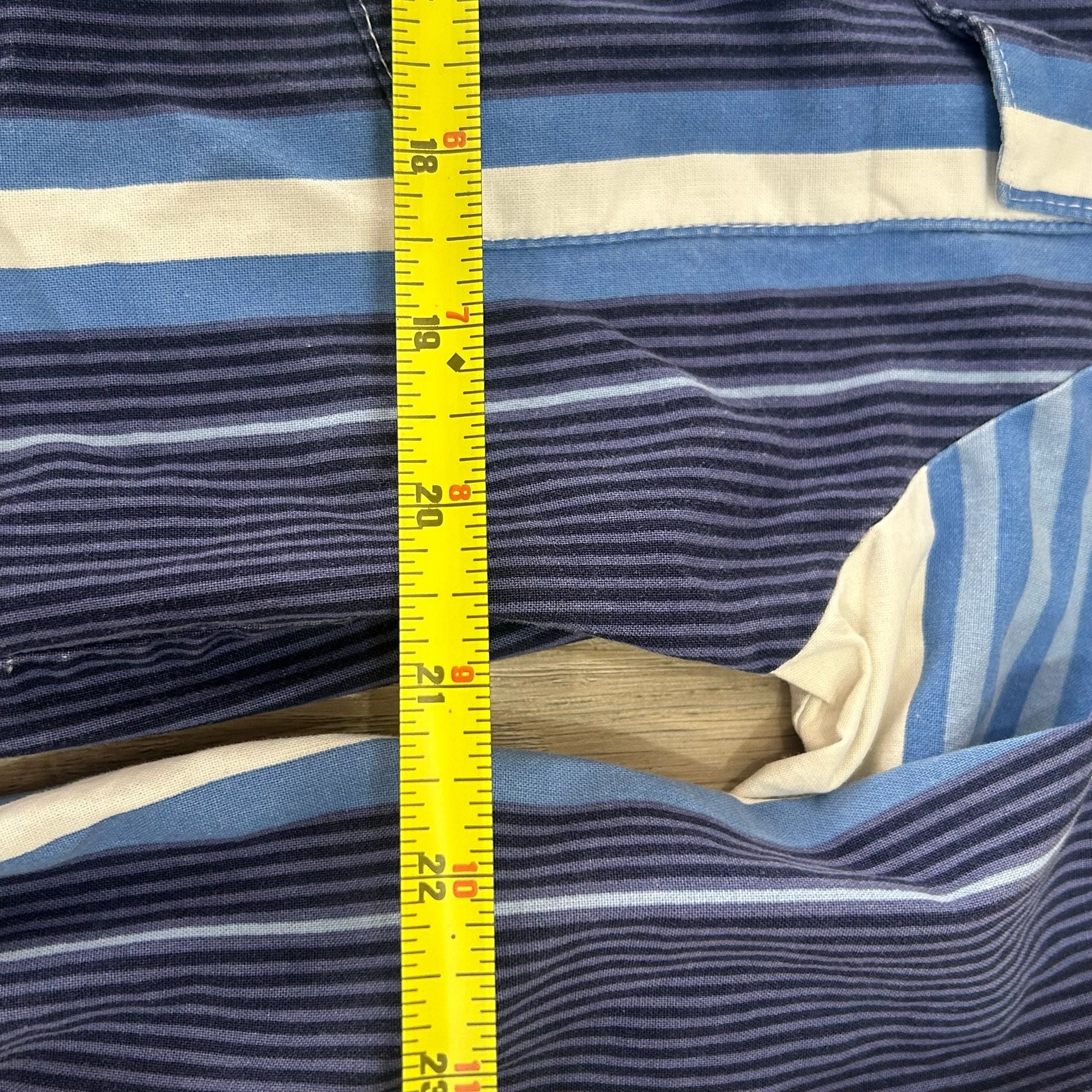 90’s Cowboys Turtle Association By Roper Western Striped Pearl Snap Shirt 7