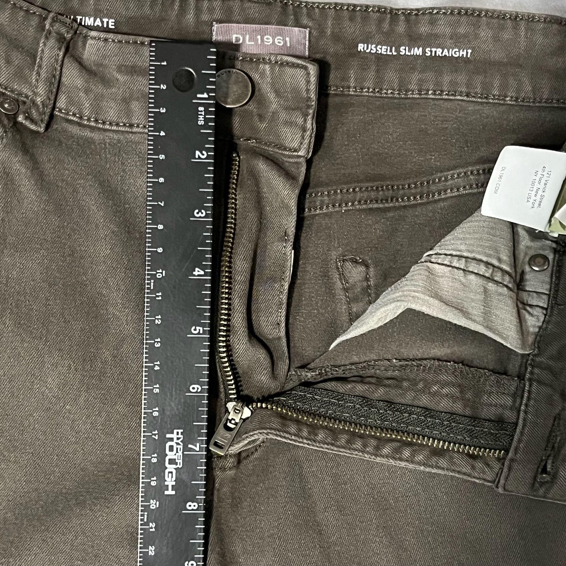 DL1961 Russell Slim Straight Size 36x34 Brown Pants 7