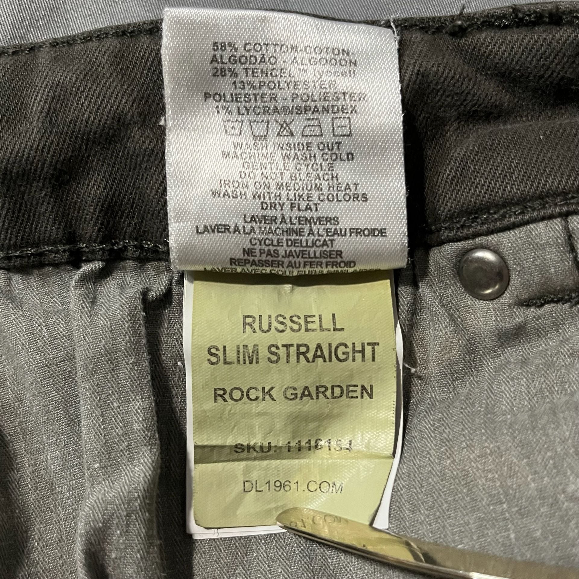 DL1961 Russell Slim Straight Size 36x34 Brown Pants 13