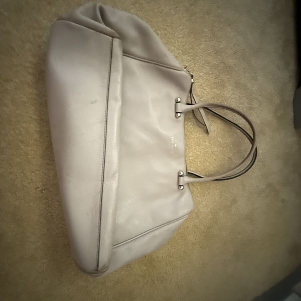 Kate Spade Leather Tote Bag Off White Used Good