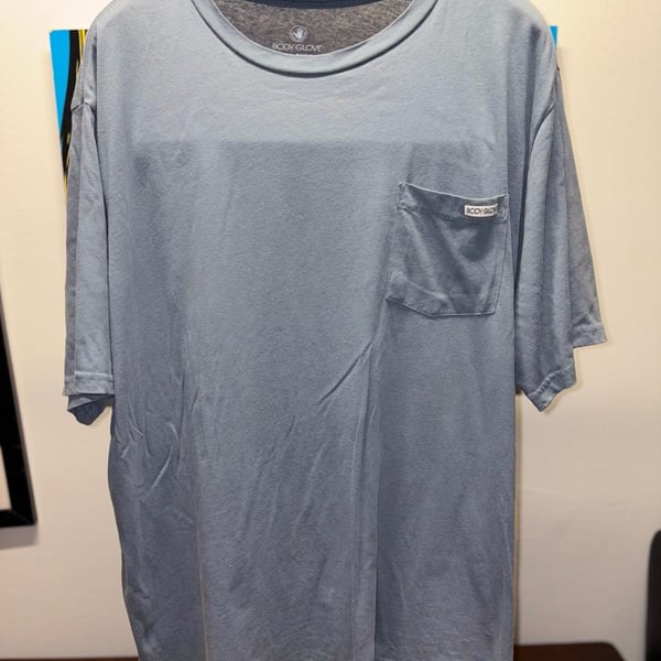 Body Glove Pocket T-Shirt Size XXL/XXG Blue Cotton