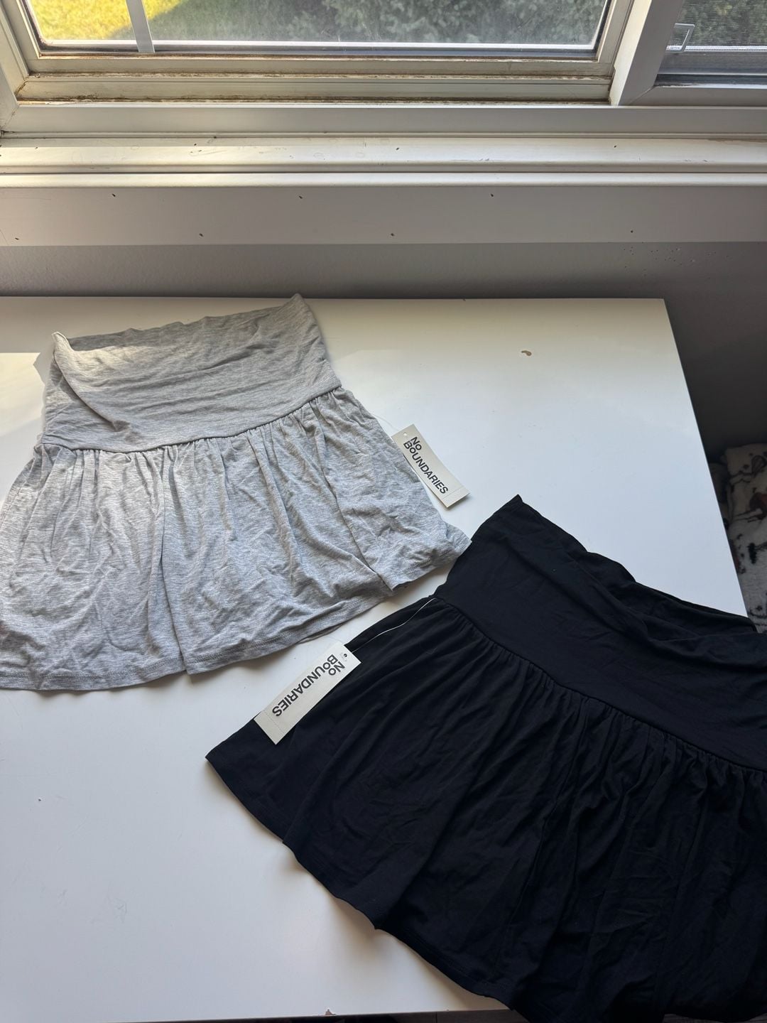 No Boundaries Skort Size S (4-6) Lot Of 2 Black Gray 1