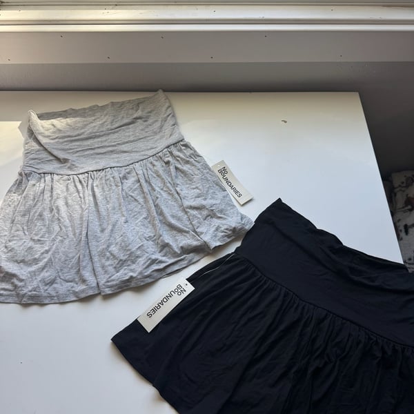 No Boundaries Skort Size S (4-6) Lot Of 2 Black Gray