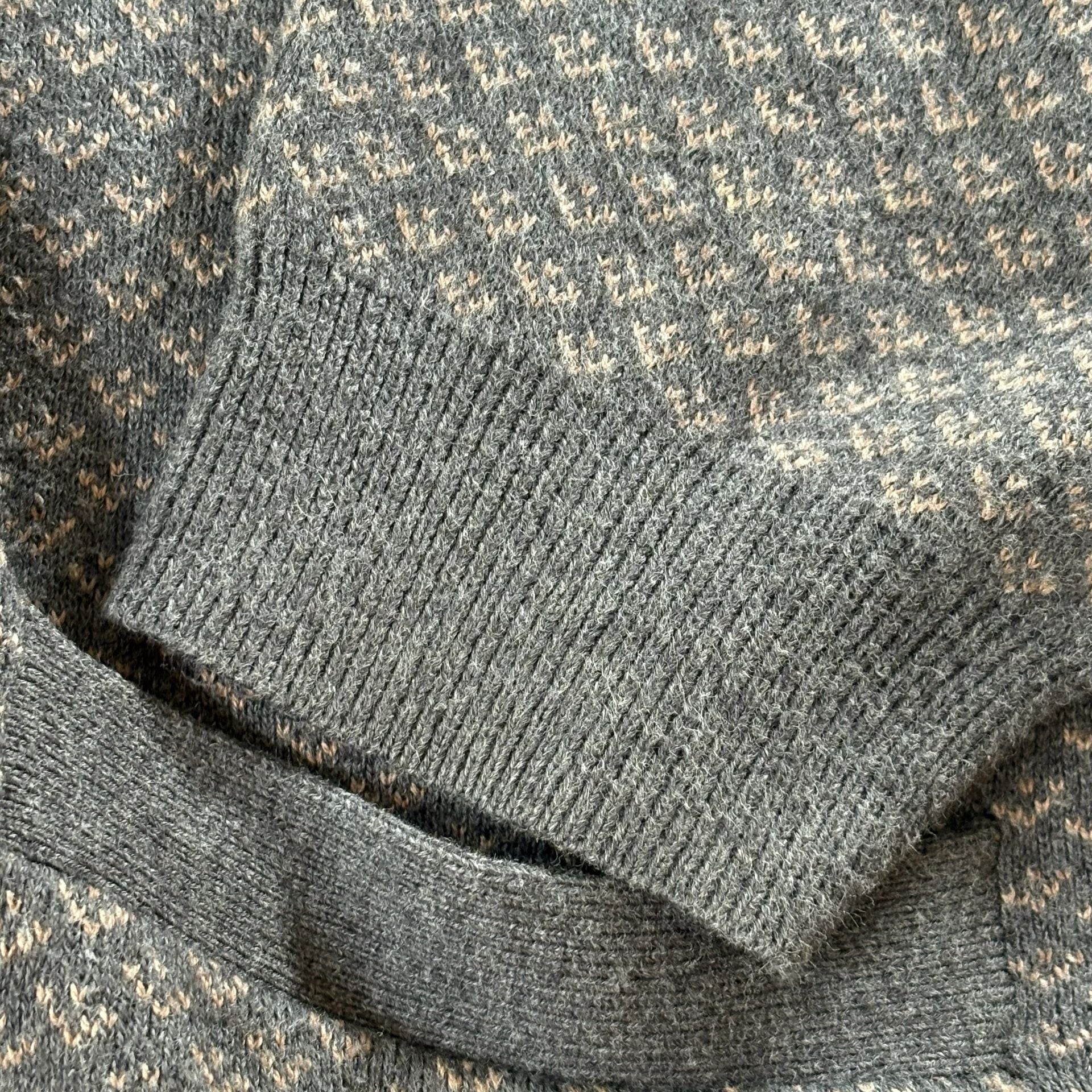 Tasso Elba Cardigan Sweater Size XL Gray Patterned Knit Shawl Collar 5