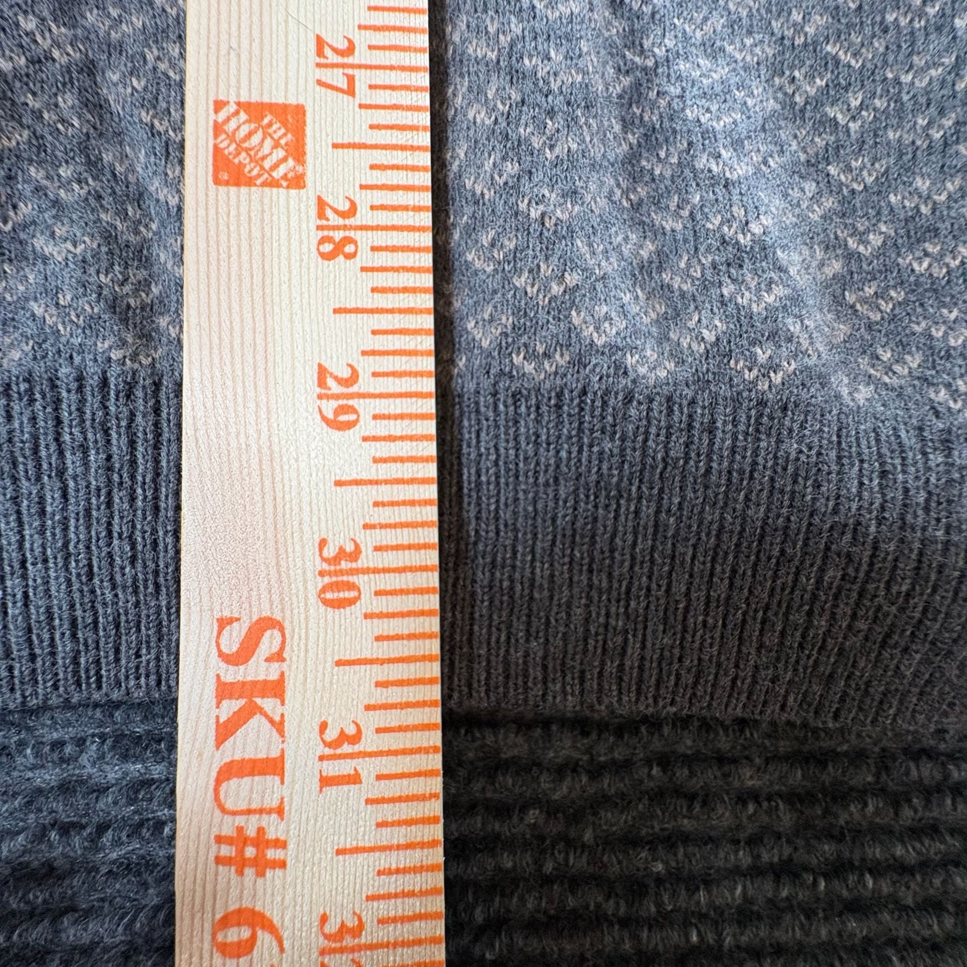 Tasso Elba Cardigan Sweater Size XL Gray Patterned Knit Shawl Collar 11