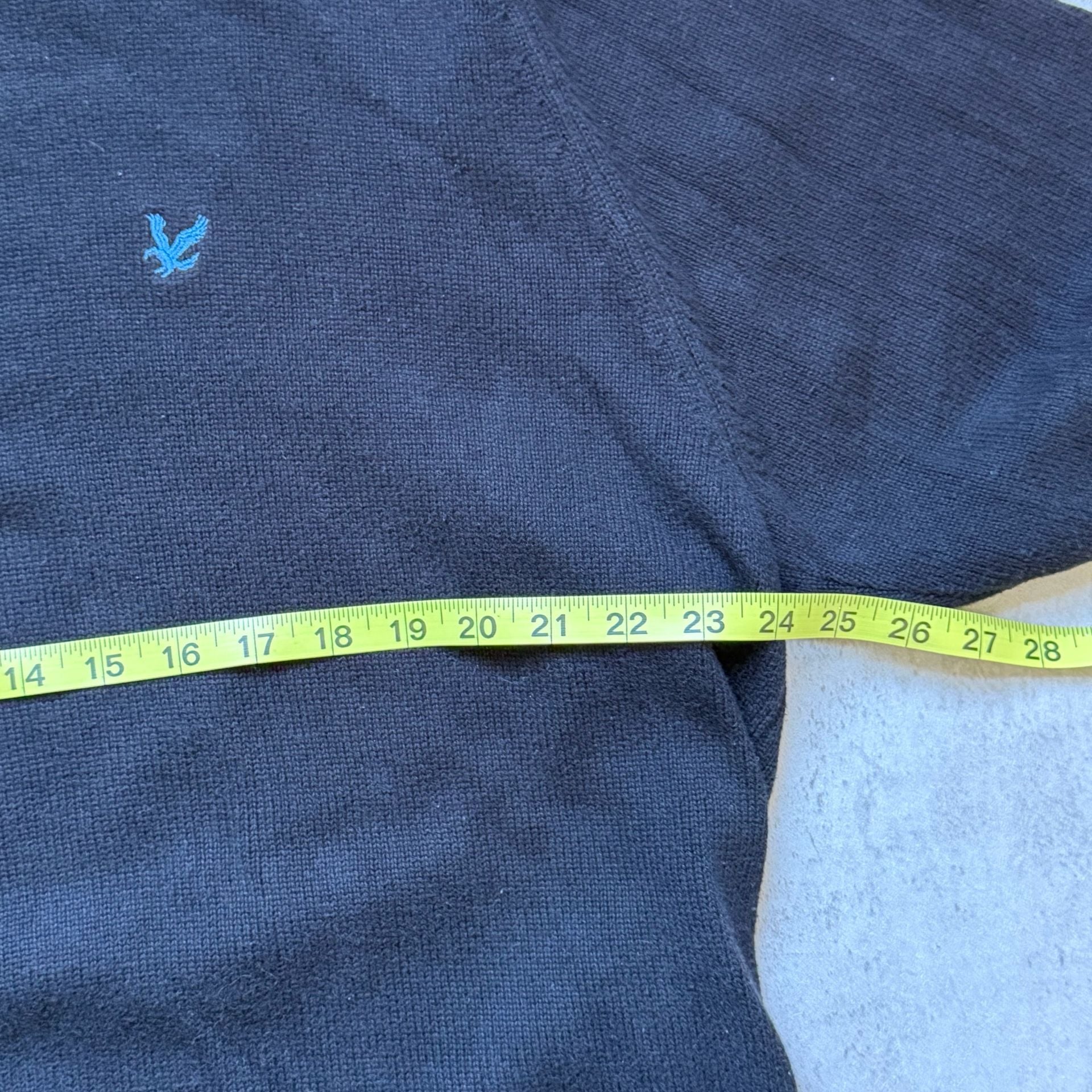 Lyle & Scott Pullover Sweater Size XL Black Combed Cotton Crew Neck 6