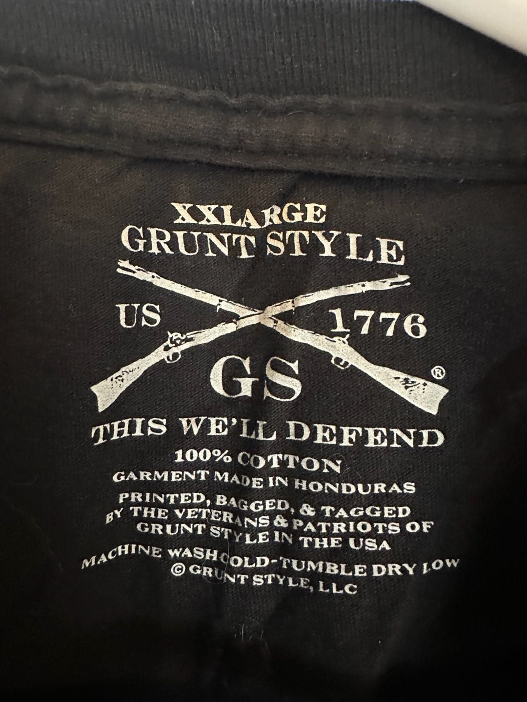 Grunt Style Size Matters T-Shirt, Size XXL, Black Cotton Graphic 3