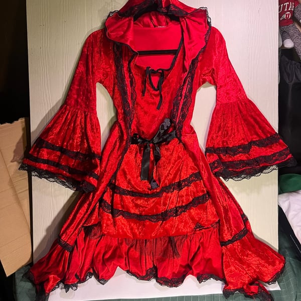 Red Riding Hood Costume Dress Large