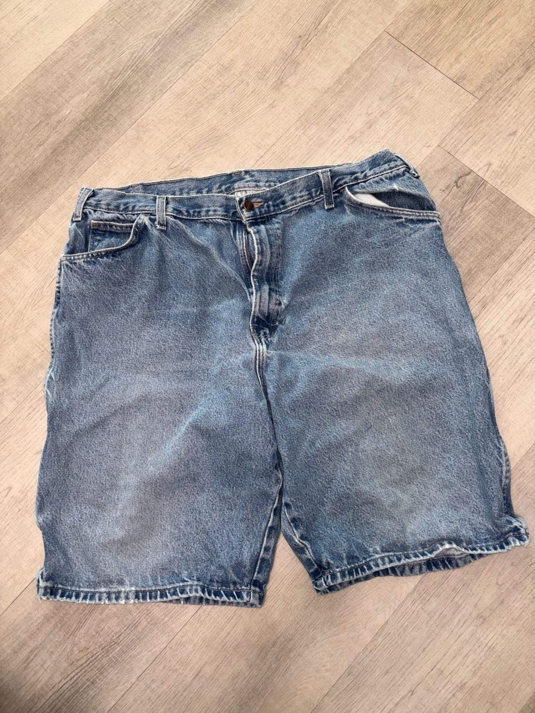 Dickies Denim Carpenter Shorts Blue Cotton Workwear Jorts 2