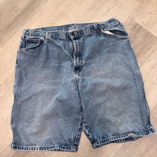 Dickies Denim Carpenter Shorts Blue Cotton Workwear Jorts