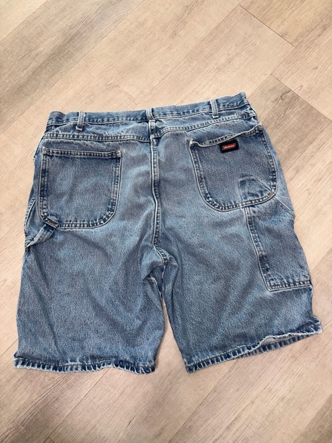 Dickies Denim Carpenter Shorts Blue Cotton Workwear Jorts 3