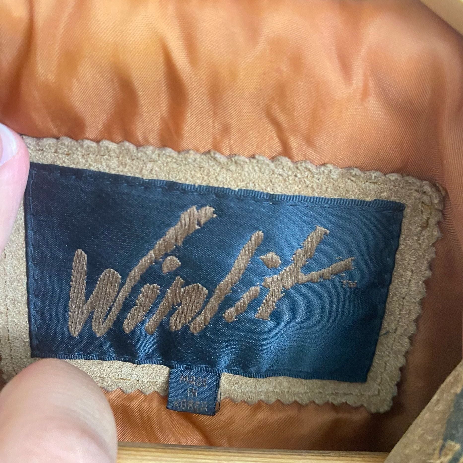 Winlit Vintage Suede Patchwork Leather Jacket Brown 4