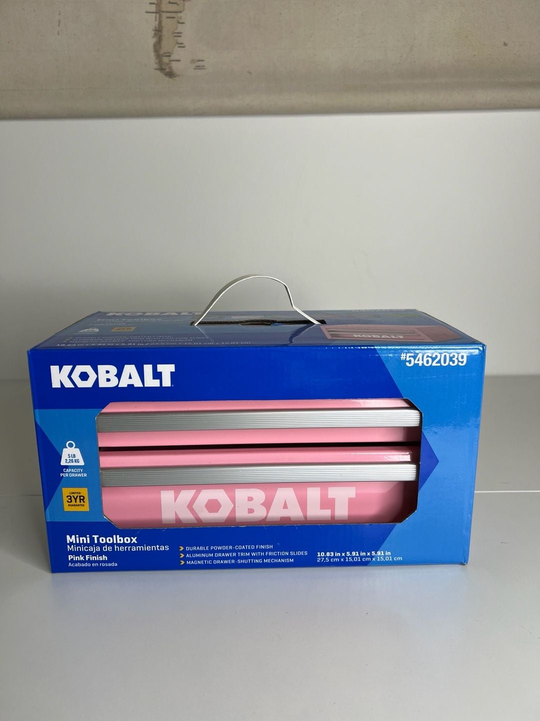 Kobalt Mini 2-Drawer Steel Tool Box Pink Finish #5462039 1