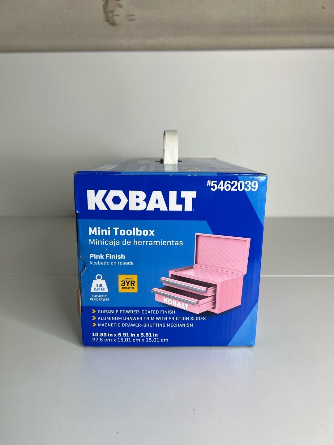 Kobalt Mini 2-Drawer Steel Tool Box Pink Finish #5462039 2