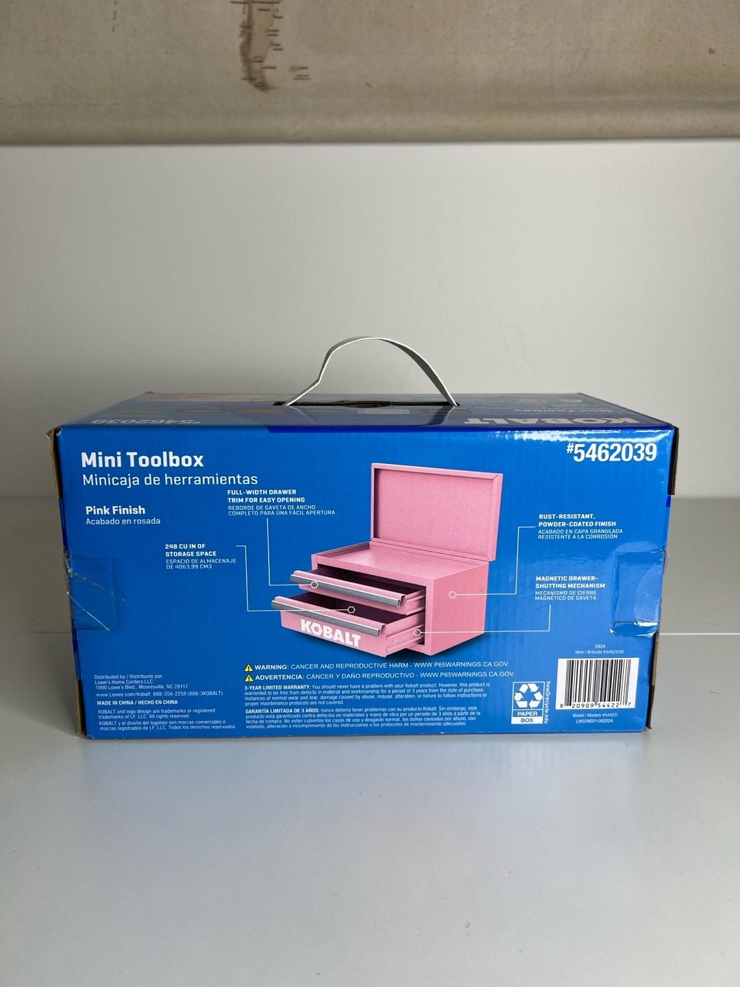 Kobalt Mini 2-Drawer Steel Tool Box Pink Finish #5462039 3
