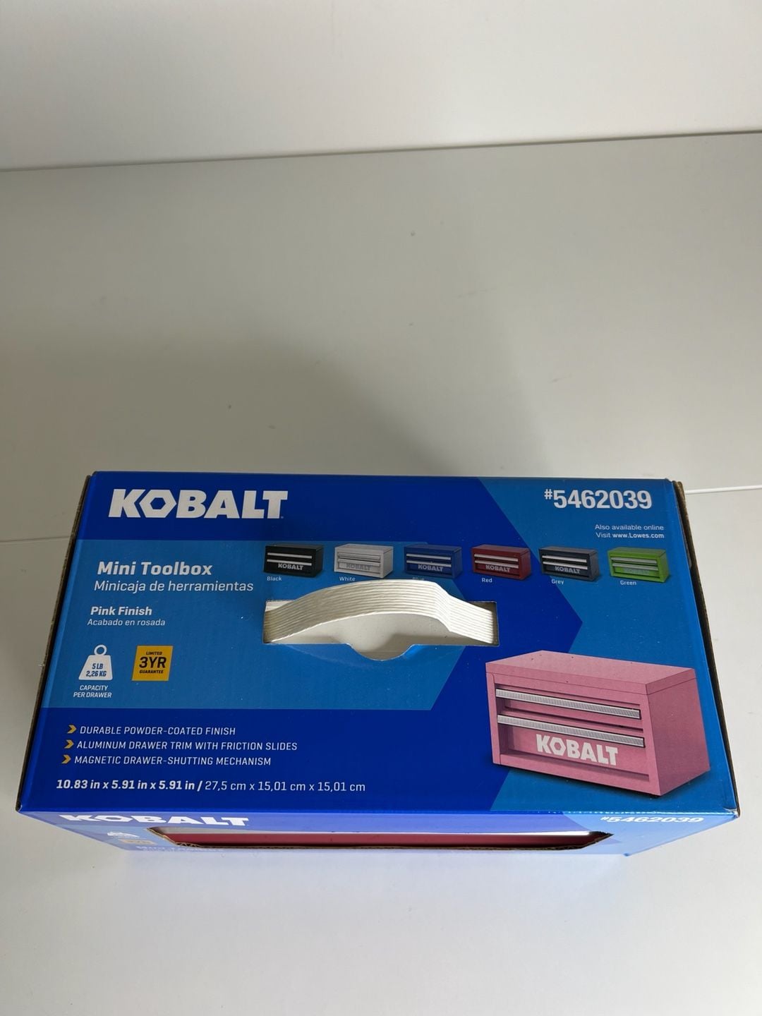 Kobalt Mini 2-Drawer Steel Tool Box Pink Finish #5462039 5