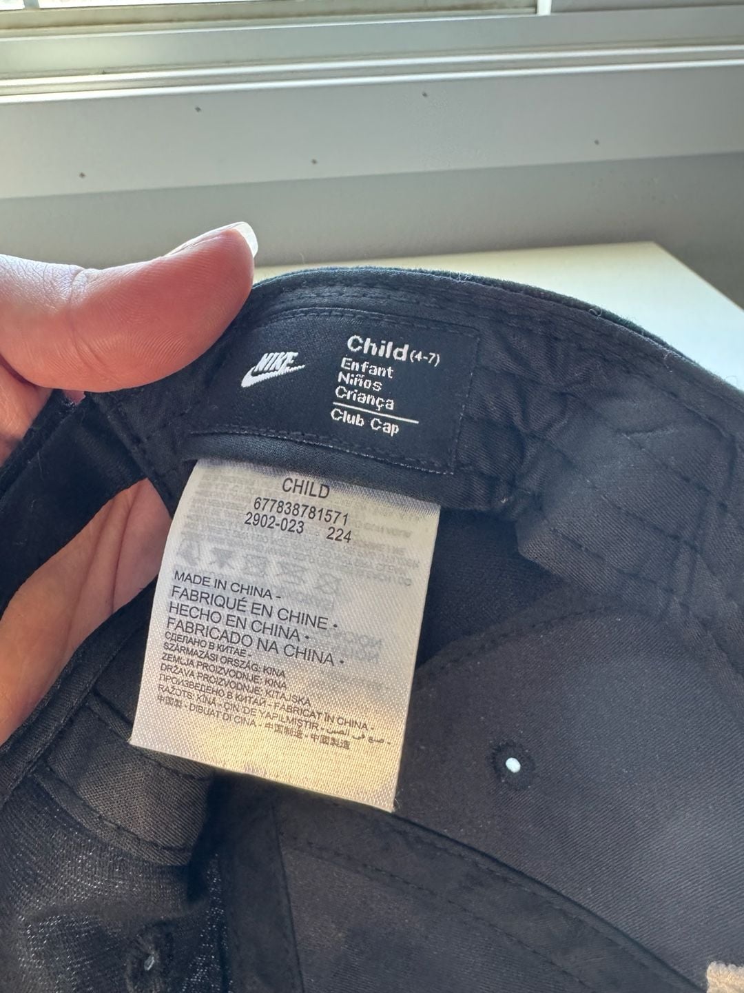 Nike Club Kids Cap Size 4-7 Black Futura Baseball Hat 3