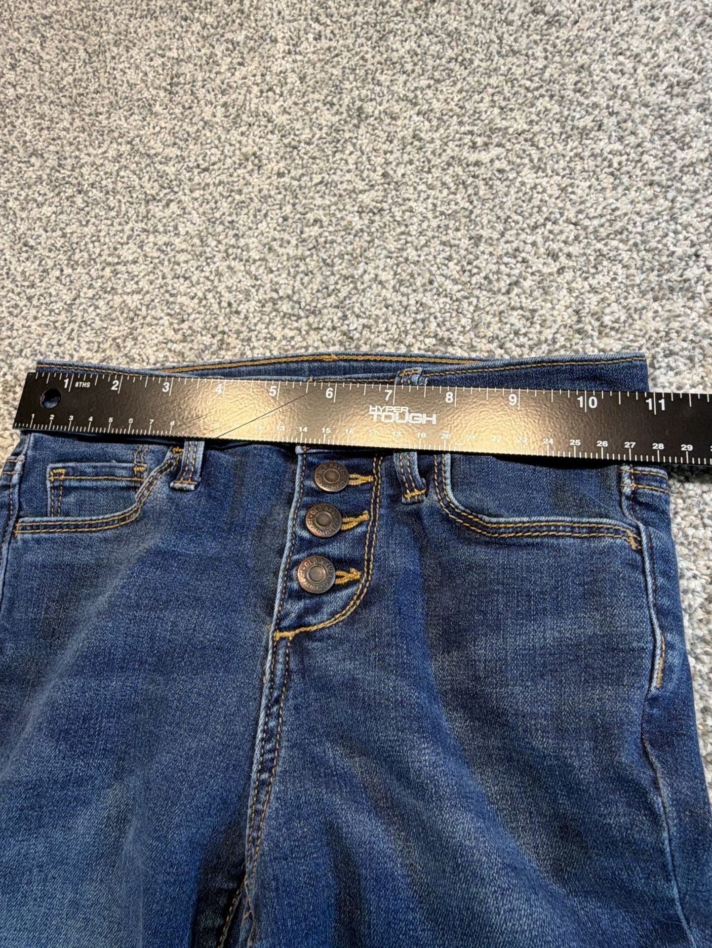 Girls Old Navy Rockstar Super Skinny Jeggings toddler Size 7 High Rise Blu Denim 7