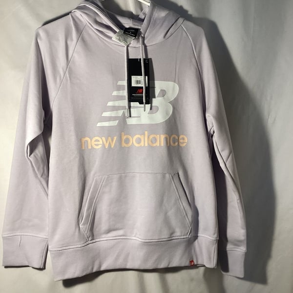 New Balance ESSE PO Hoodie Size S Lavender Pullover Sweatshirt